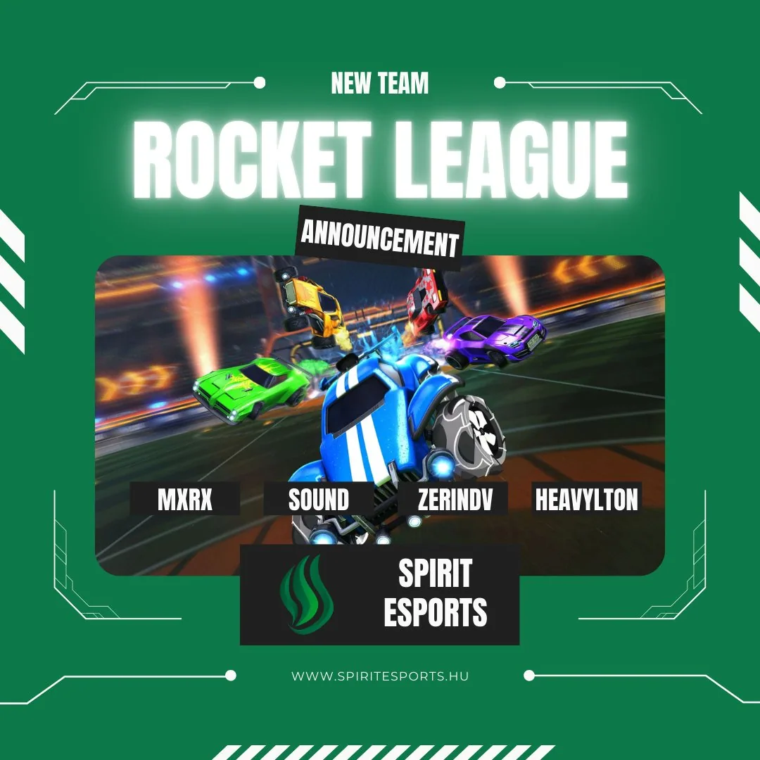 Rocket League-ben is pályán a Spirit – Bemutatjuk 2025-ös csapatunkat!