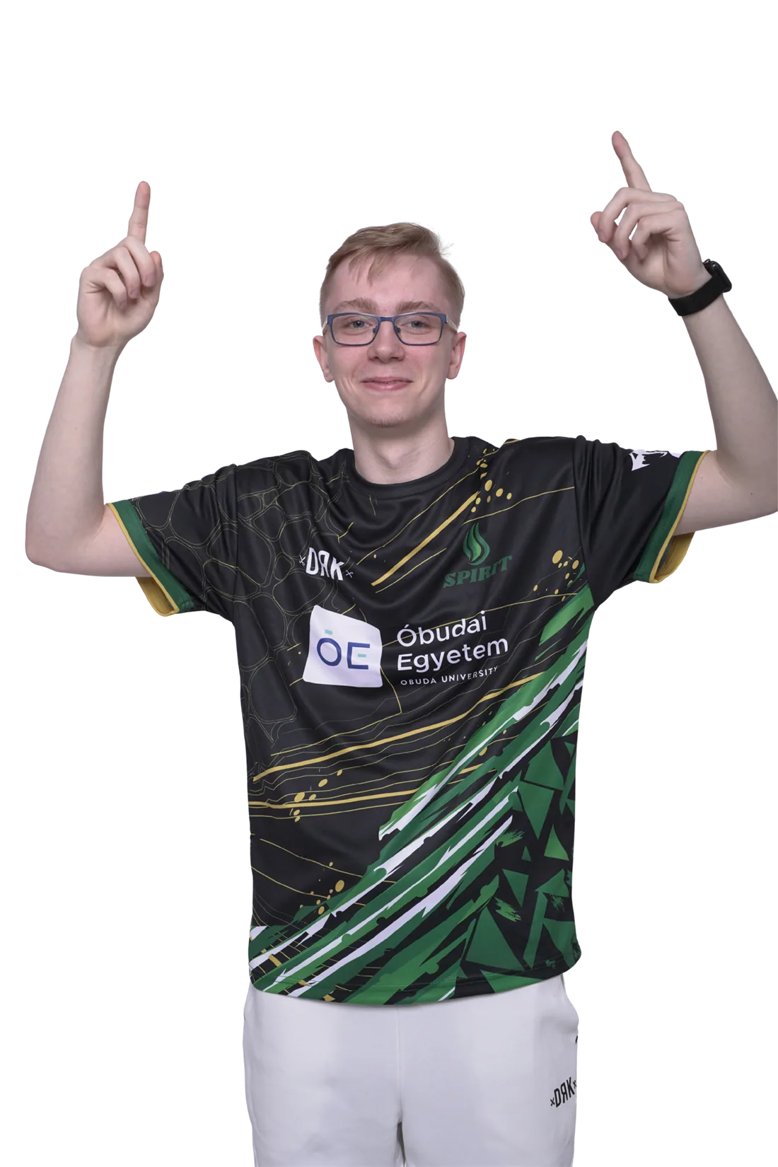 Spirit Esports játékos a csapat mezében